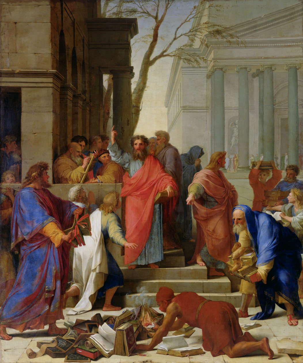 Den hellige Paulus preken i Efesos, 1649 av Eustache Le Sueur