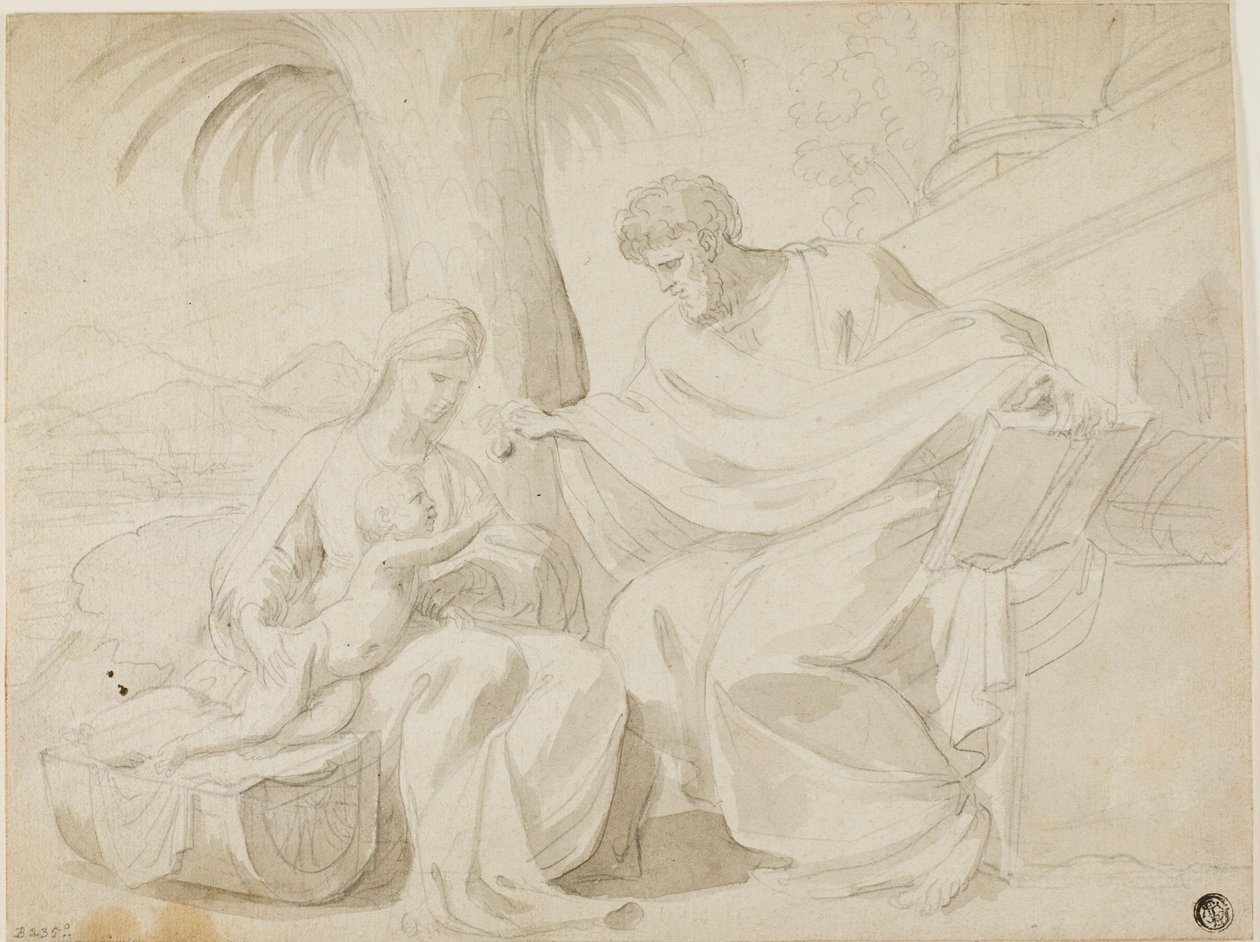 Hellige familie av Eustache Le Sueur