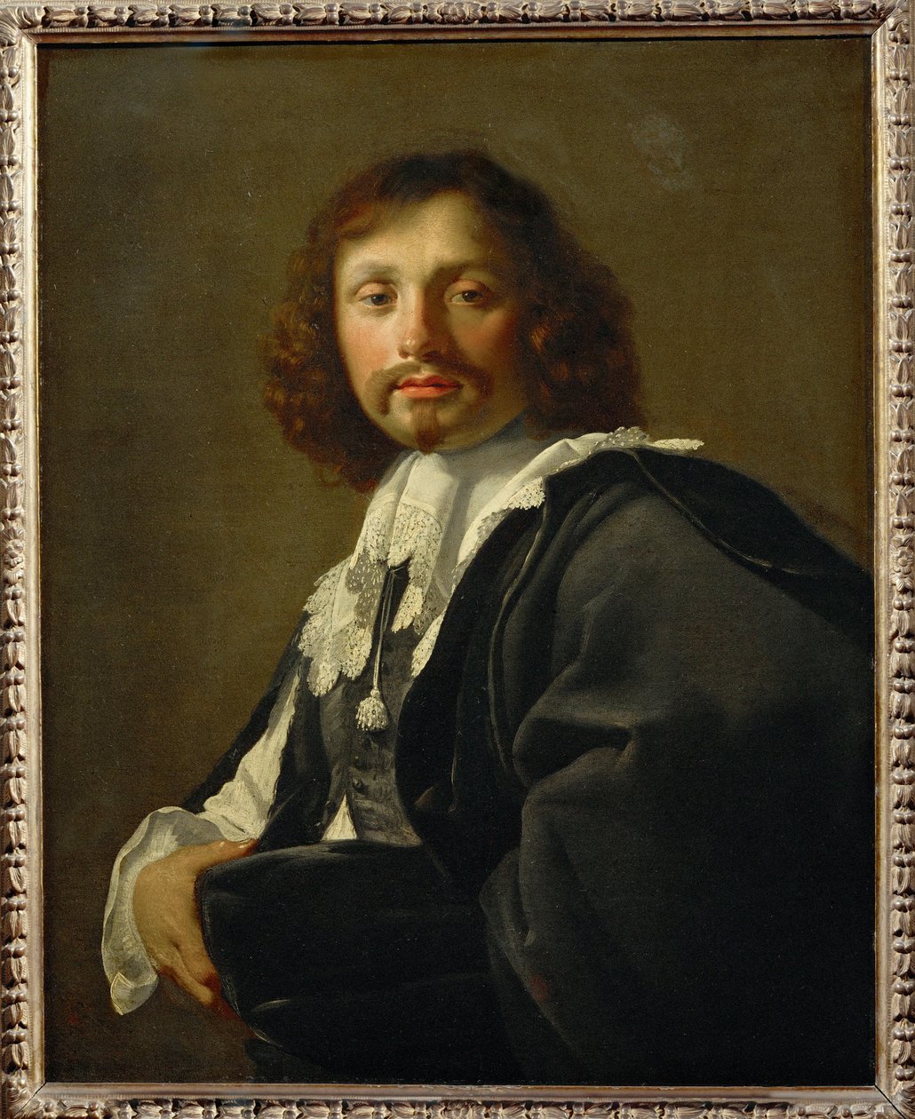 Mannlig portrett (maleri på lerret) av Eustache Le Sueur