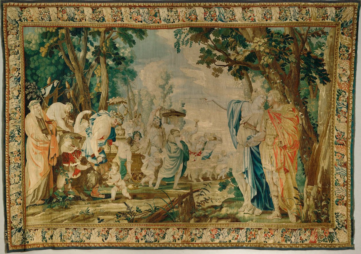 Polifilus er vitne til Bacchus#39; triumf av Eustache Le Sueur
