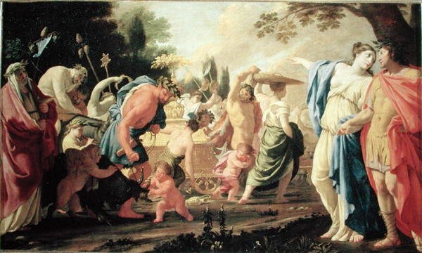 Poliphilus ved triumfen av Bacchus, 1637-38 av Eustache Le Sueur