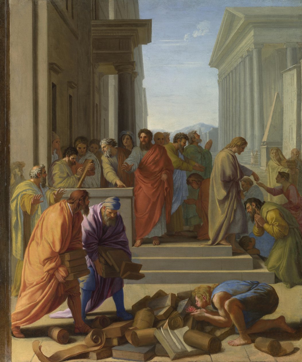 Den hellige Paulus forkynte i Efesos, 1649 av Eustache Le Sueur