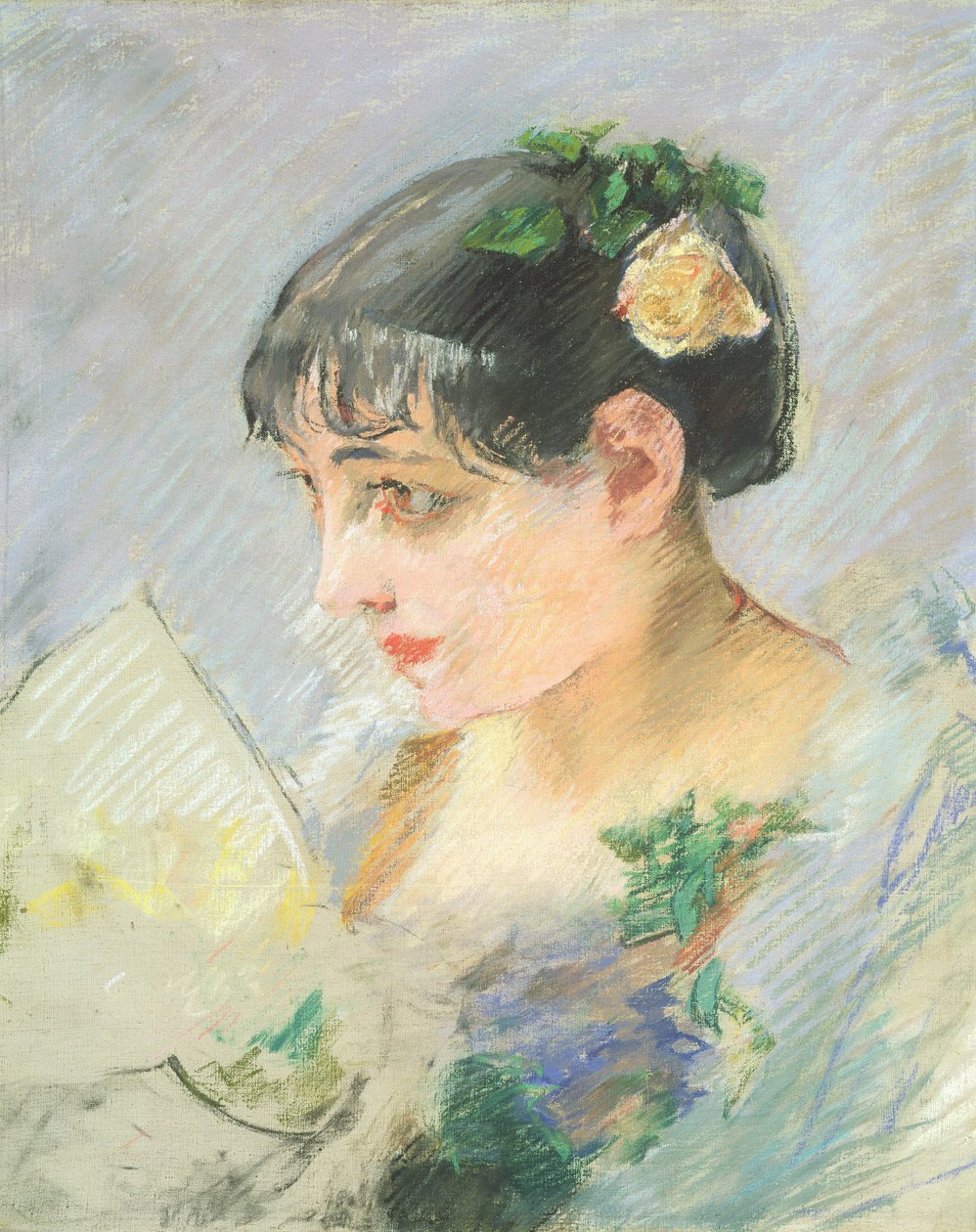 Den spanske kvinnen (pastell på papir) av Eva Gonzalès