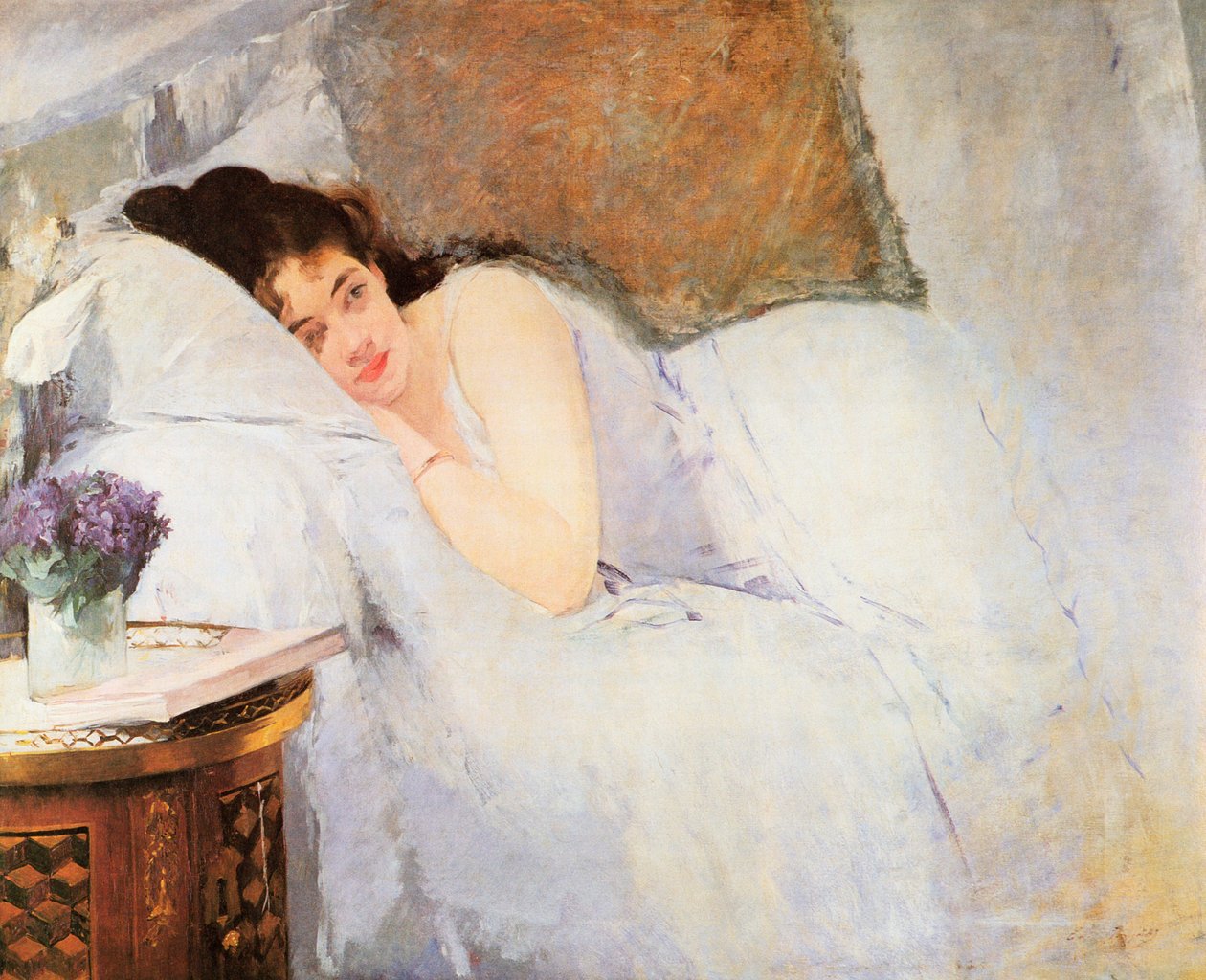 Woman Awakening, 1876 av Eva Gonzalès