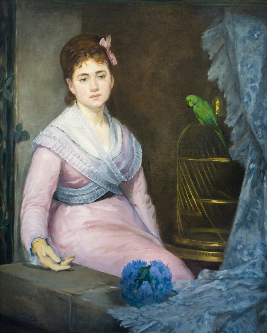 Indolens, c. 1871-1872 (olje på lerret) av Eva Gonzalès