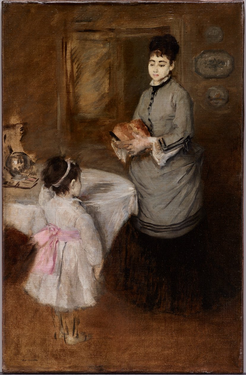 Afternoon Tea, ca. 1874 (olje på lerret) av Eva Gonzalès