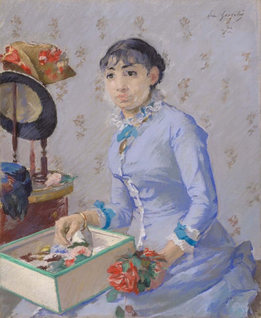 The Milliner, ca. 1877 av Eva Gonzalès