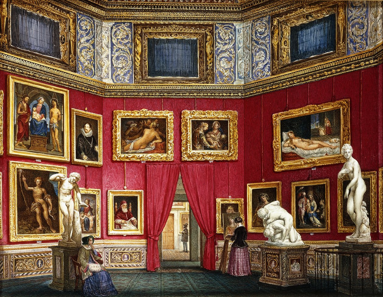 Figurer i et bildegalleri av Eva Hau