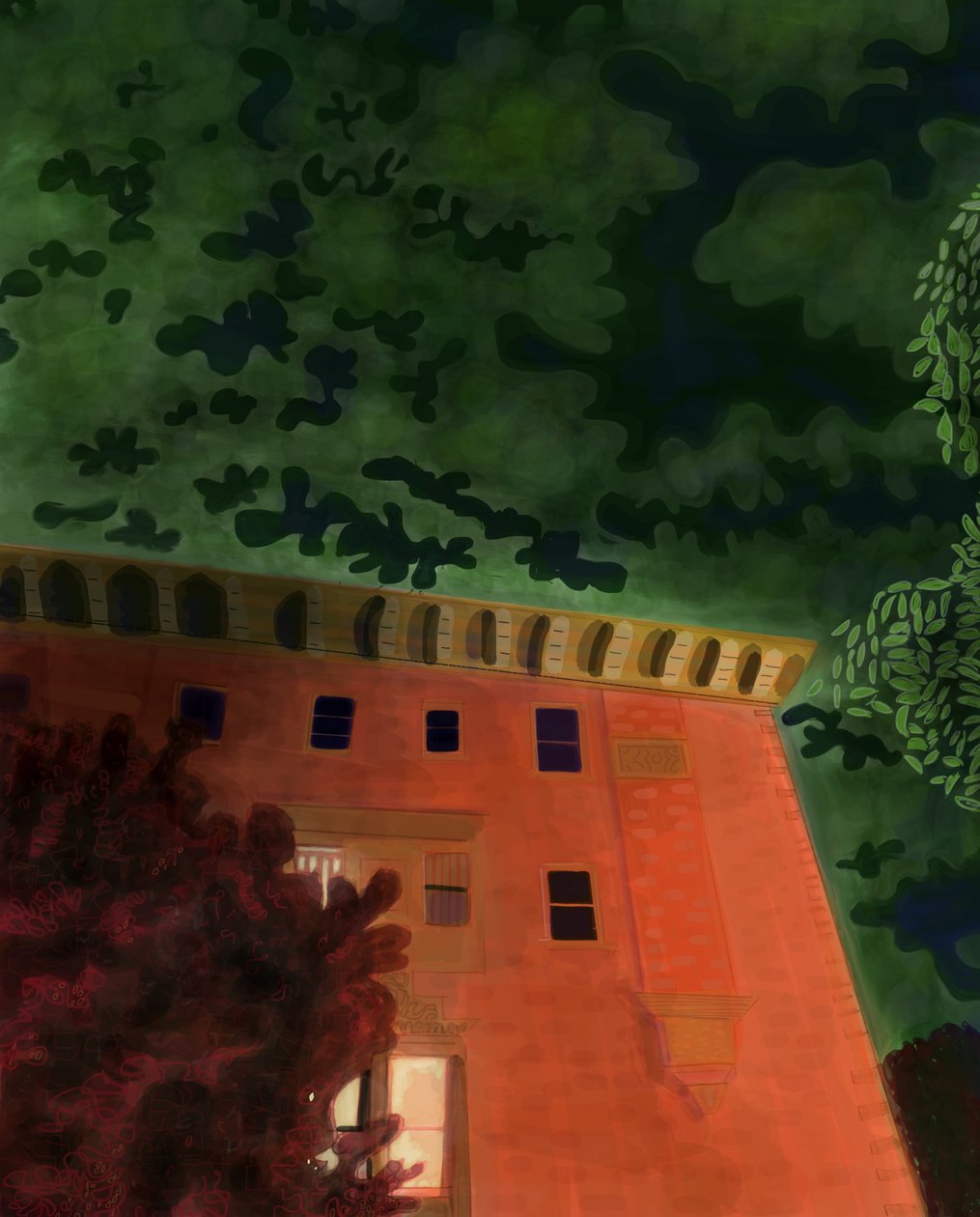 First Light, 7th Street og Prospect Park West (digital kunst) av Evan Sklar