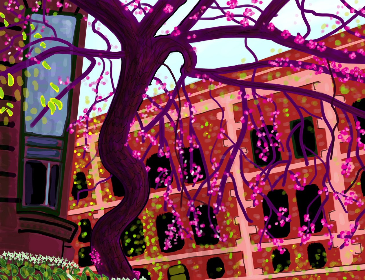Vår, Brooklyn (digital kunst) av Evan Sklar