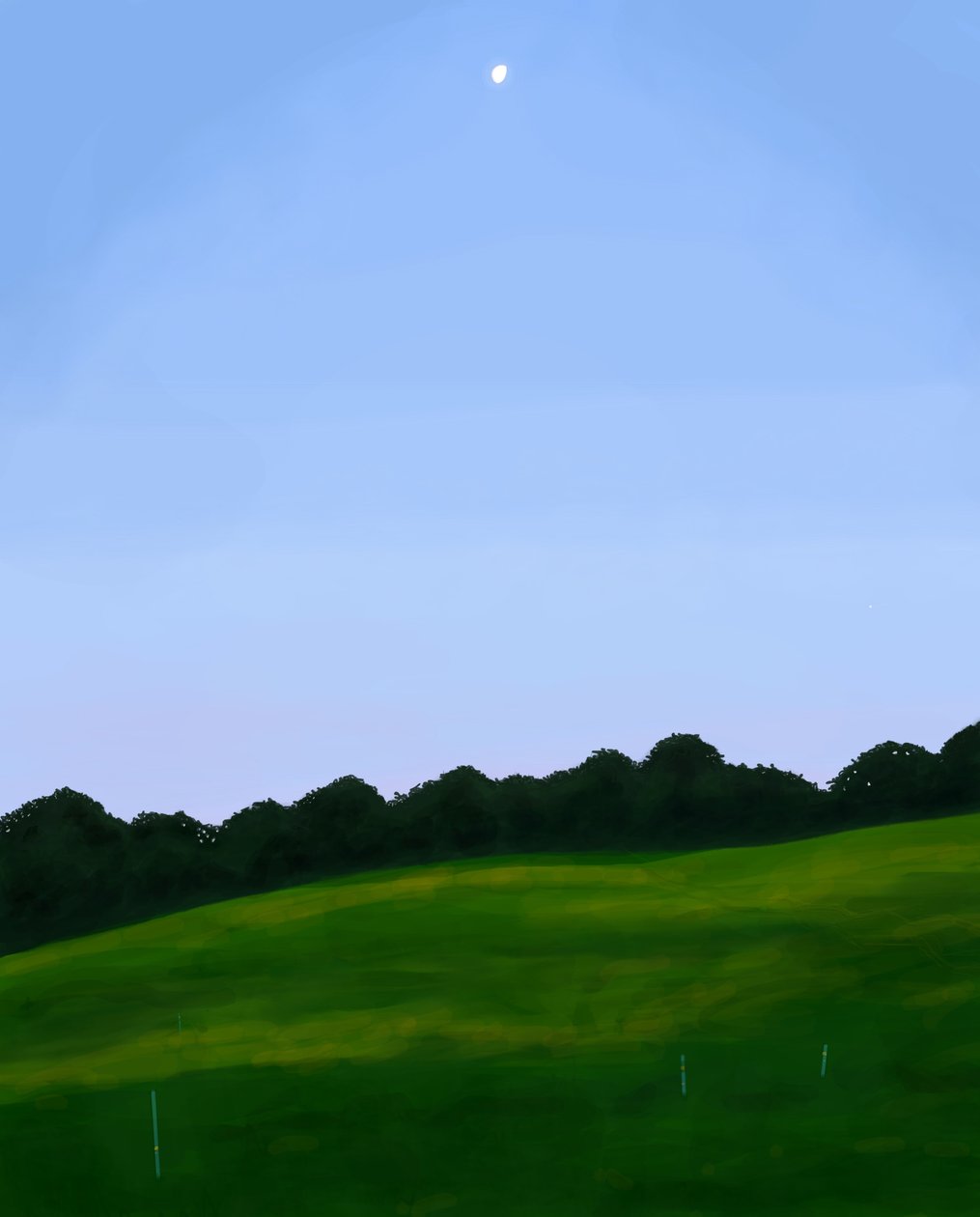 Vermont Field, Dawn (digital kunst) av Evan Sklar