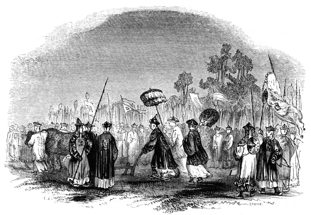 Den årlige vårfesten, 1847 av Evans