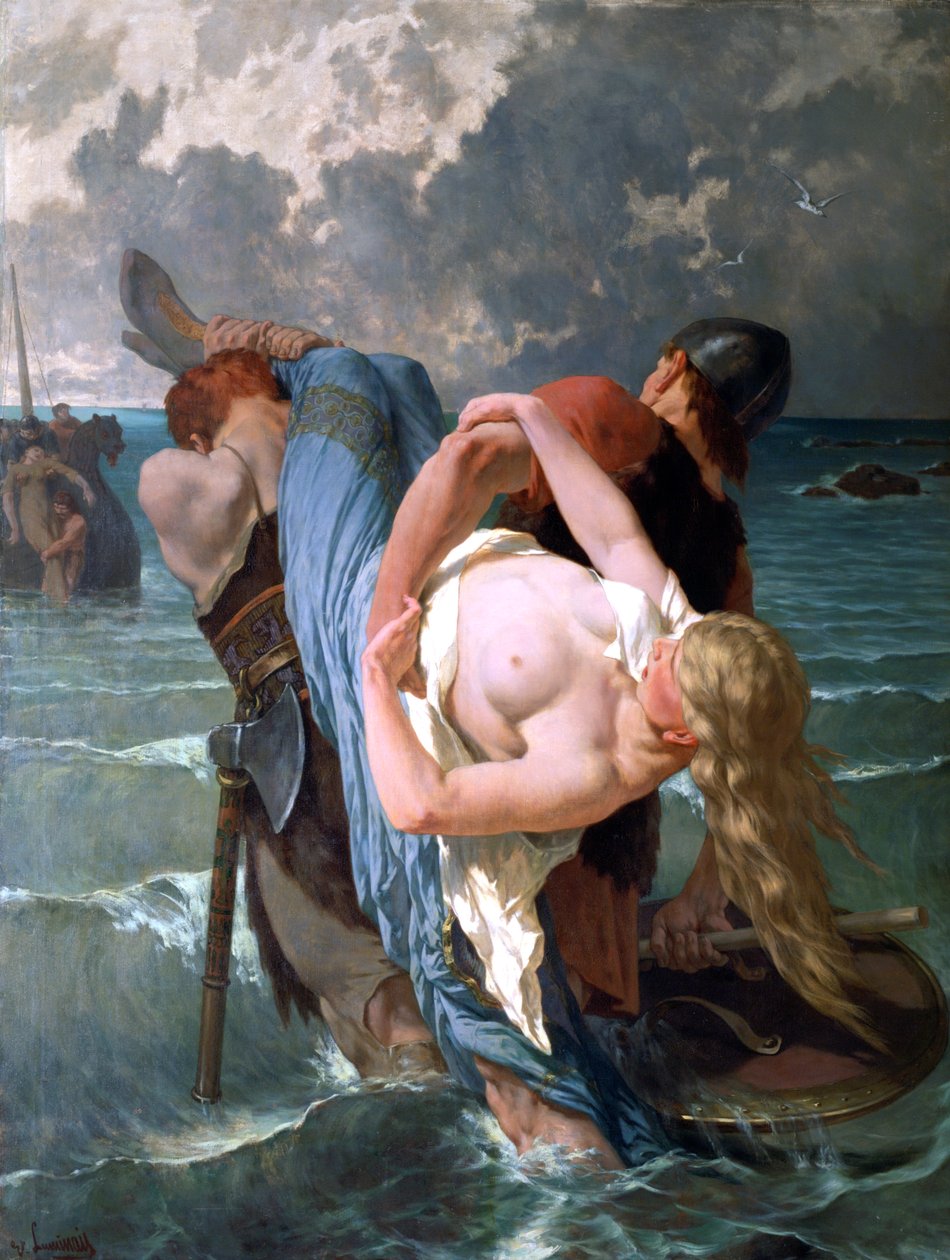 Normandie-pirater, c1842-1896 av Evariste Vital Luminais
