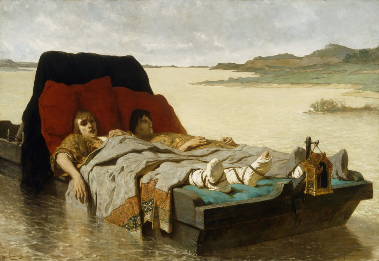 Sønnene til Clovis II, 1880 av Evariste Vital Luminais
