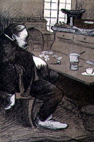 Verk gravert av J.G.R. fra puben 