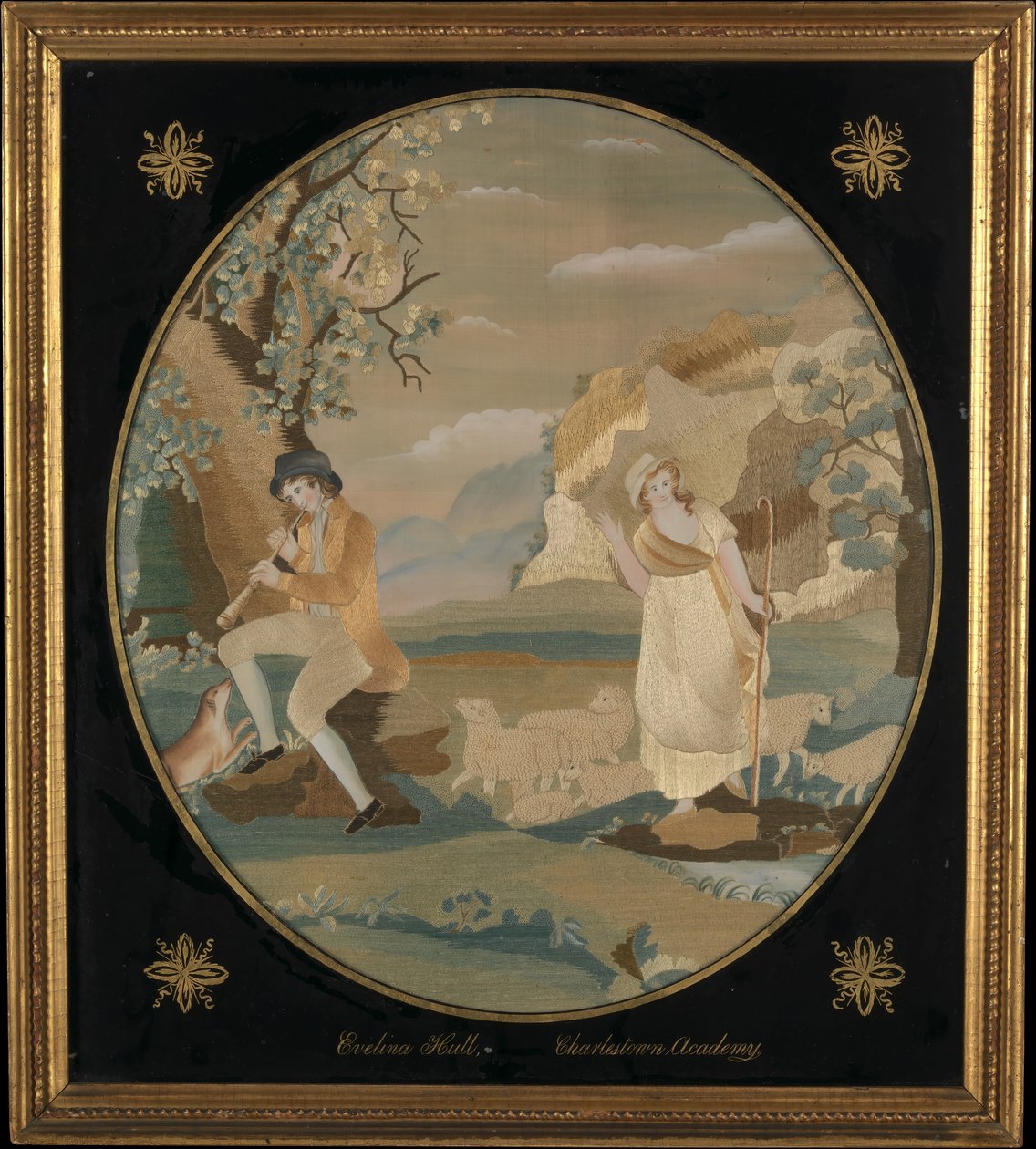 Gjeterinnen i Alpene, ca. 1812. av Evelina Hull