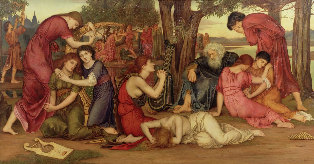 Ved Babylons vann, 1882-83 av Evelyn De Morgan