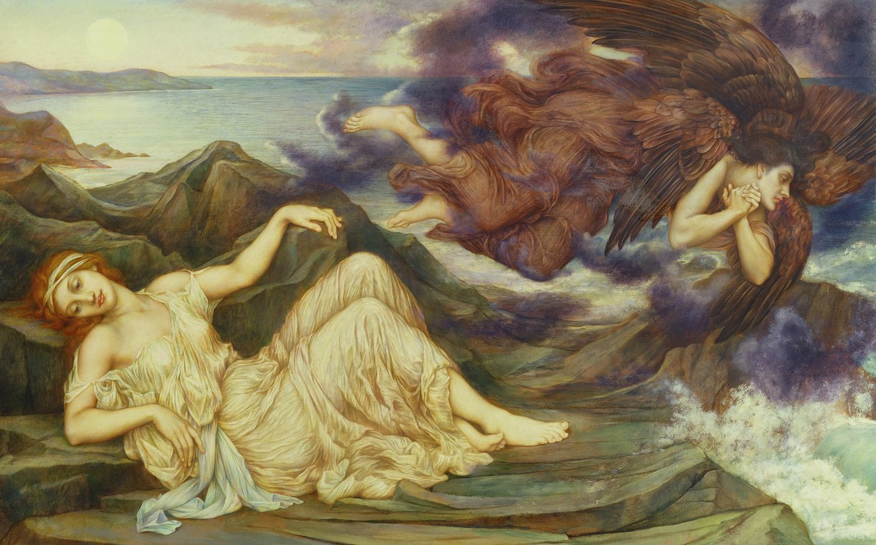 Havn etter Stormy Seas, 1905 av Evelyn De Morgan