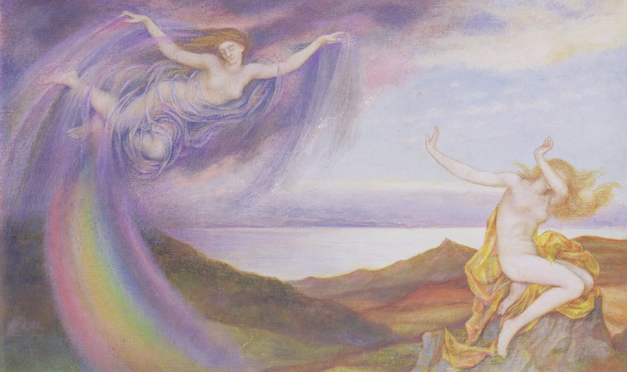 Solstråle og sommerdusj av Evelyn De Morgan
