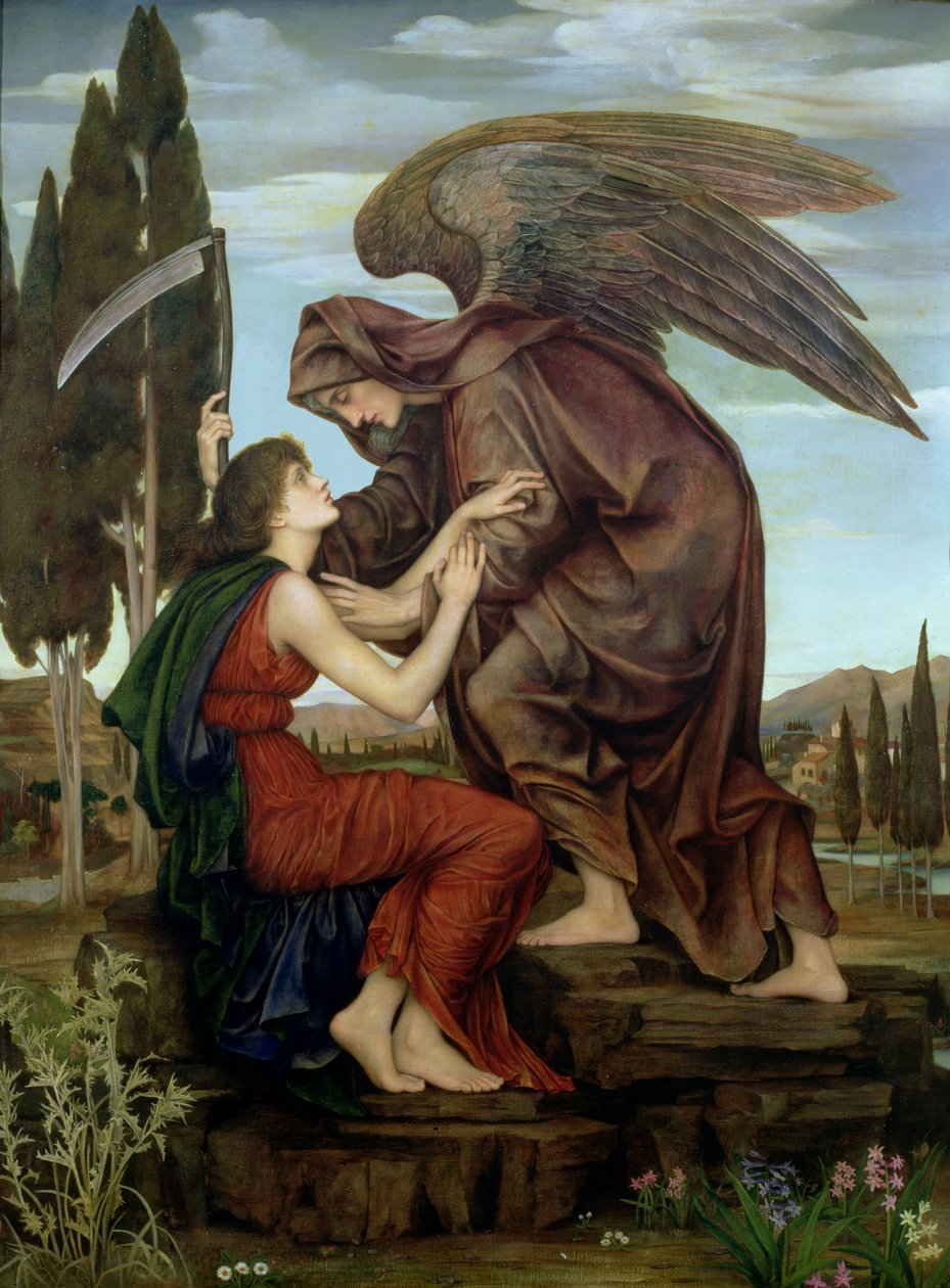 Dødens engel, 1890 av Evelyn De Morgan