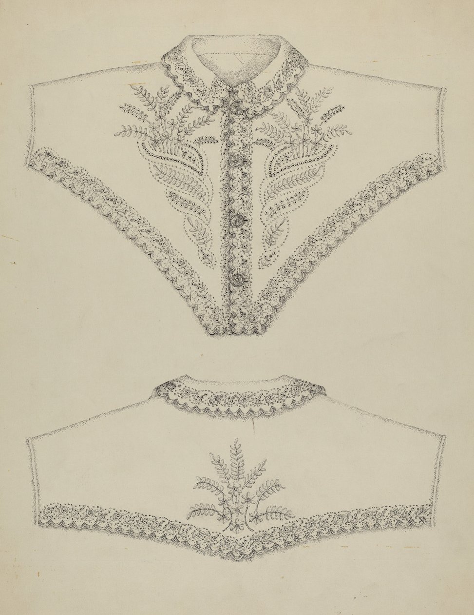 Brodert nattkjole av Evelyn Bailey