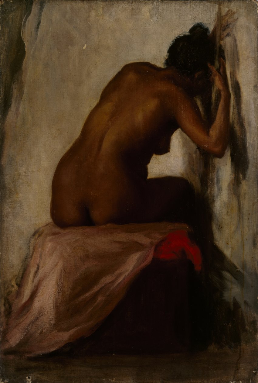 Kvinnefigur sittende, ca. 1898 [LDUCS-5186] av Evelyn Cheston