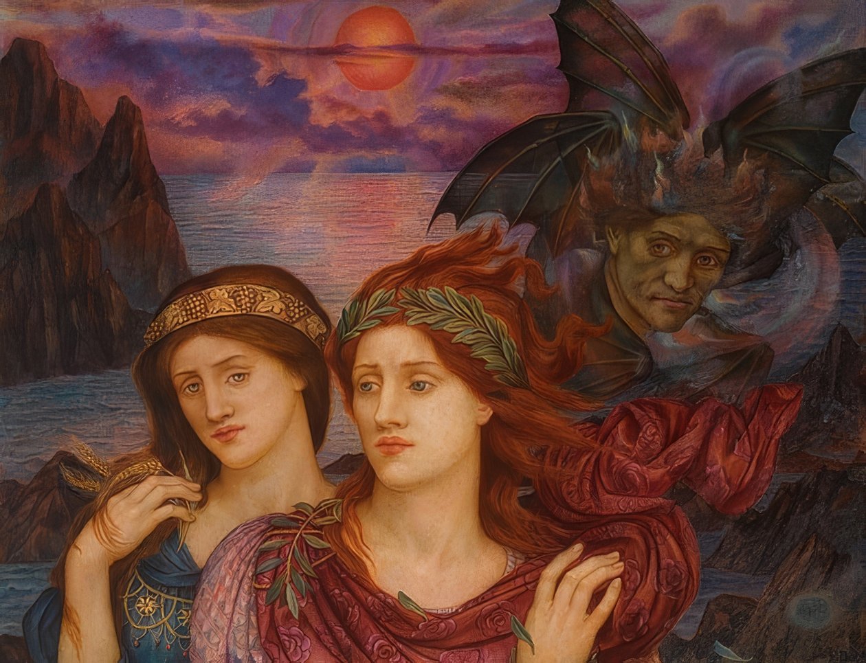 Die Vision. 1914 av Evelyn De Morgan