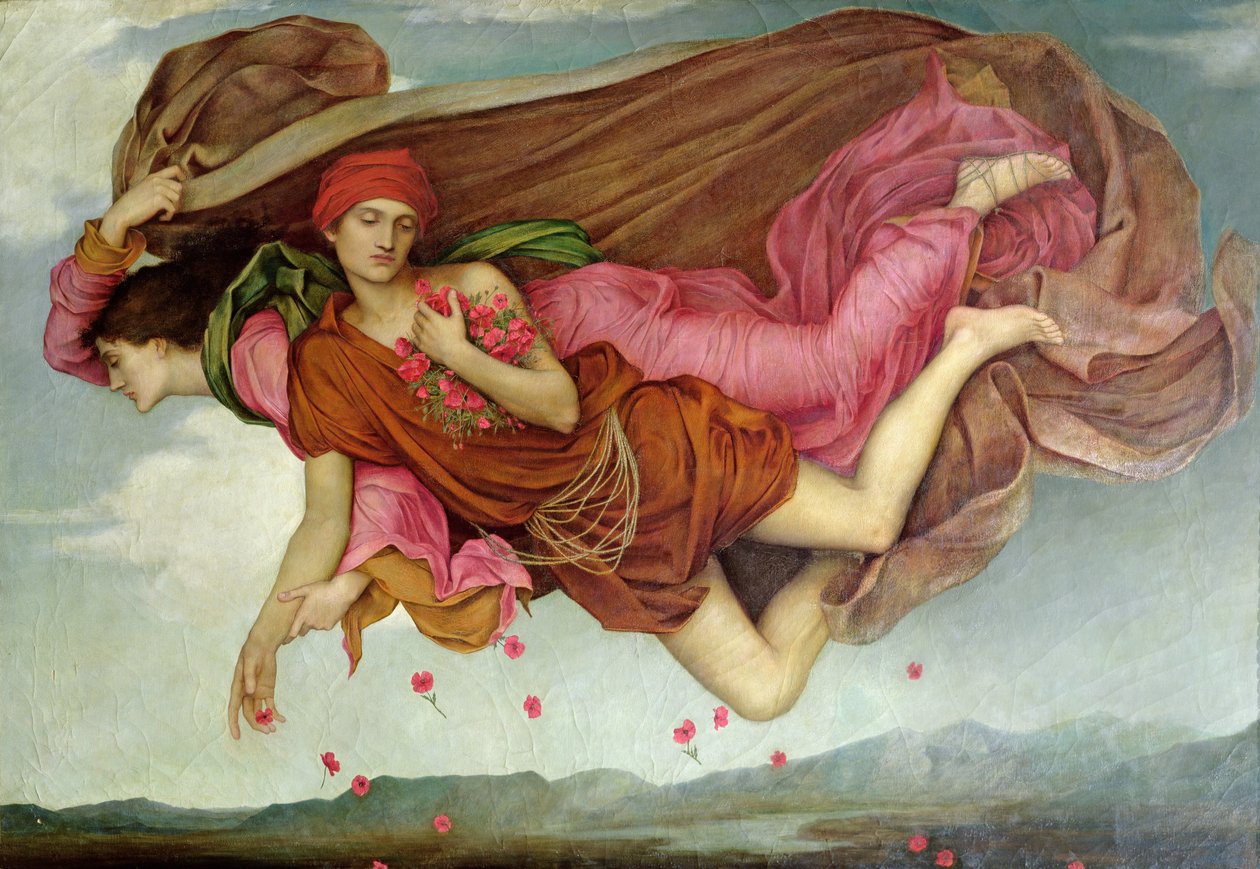 Natt og søvn, 1878 av Evelyn De Morgan