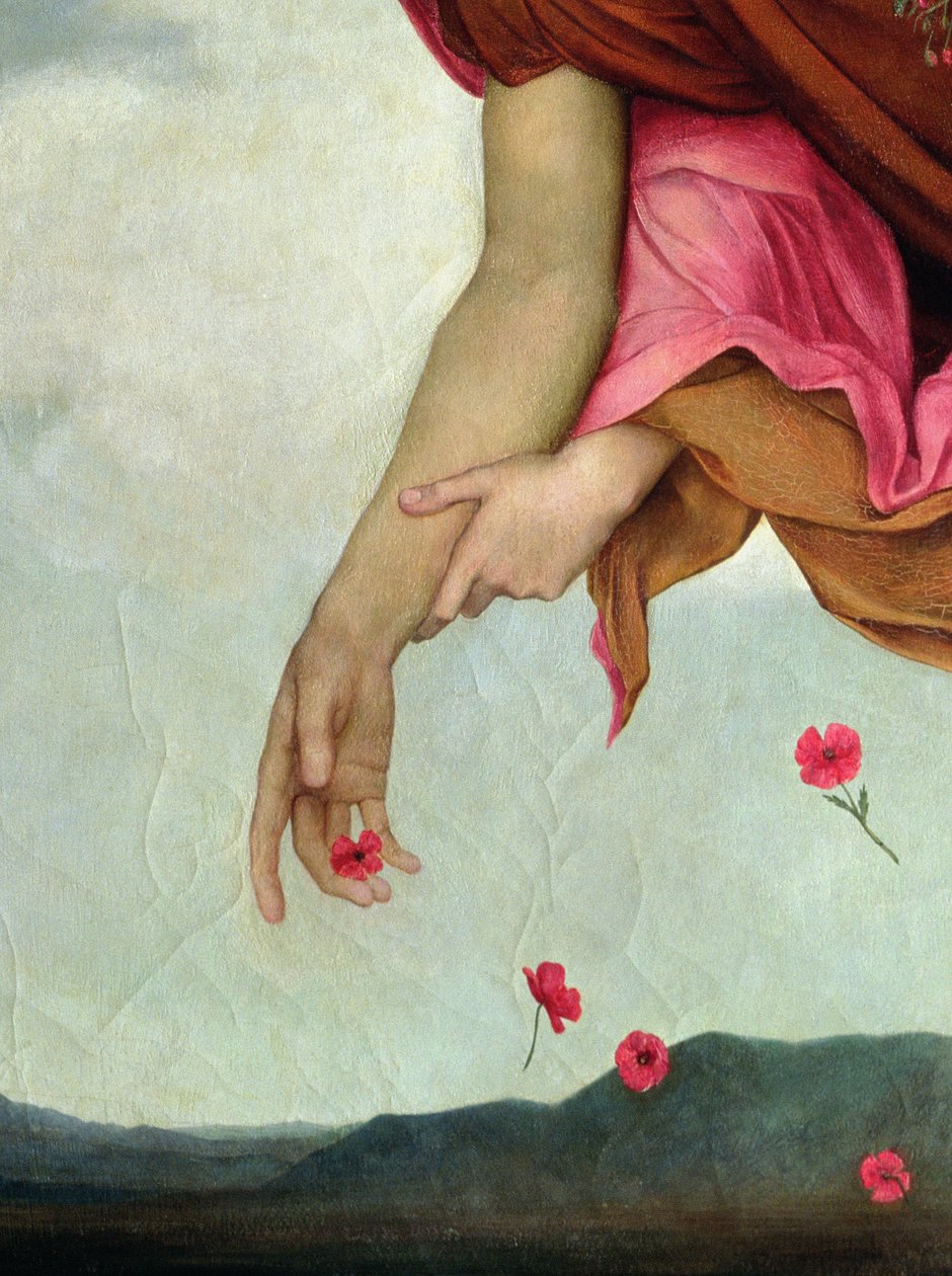 Night and Sleep, 1878 olje på lerret detalj av 27984 av Evelyn De Morgan