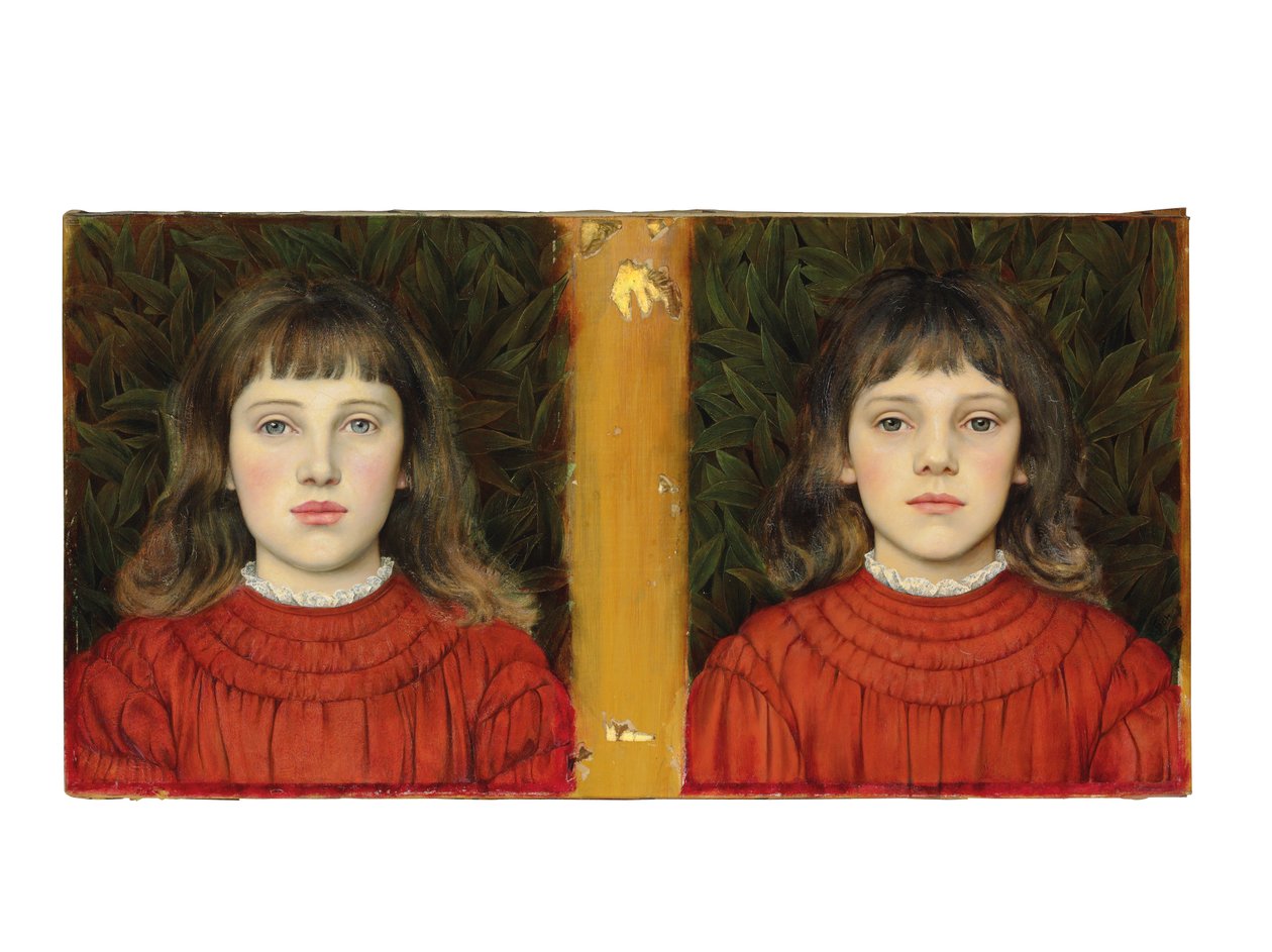 Portretter av Alice Mildred og Winifred Julia Spencer Stanhope, 1884 av Evelyn De Morgan