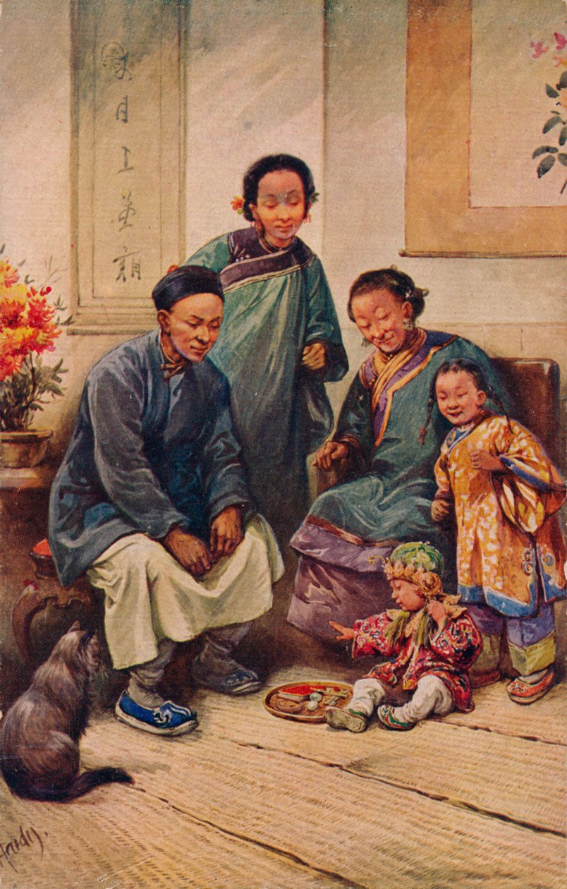 A Baby Boys Birthday, c1910 av Evelyn Elizabeth Hardy