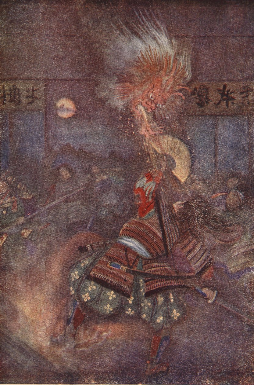 Raiko Slays the Goblin of Oyeyama, illustrasjon fra 
