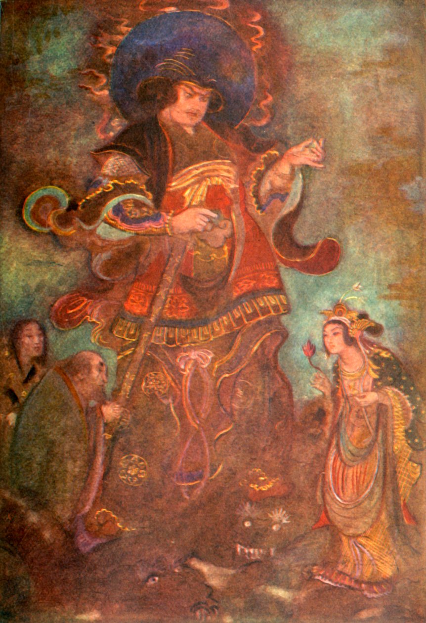 'Susa-no-o og Kushi-nada-hime', 1912. av Evelyn Paul