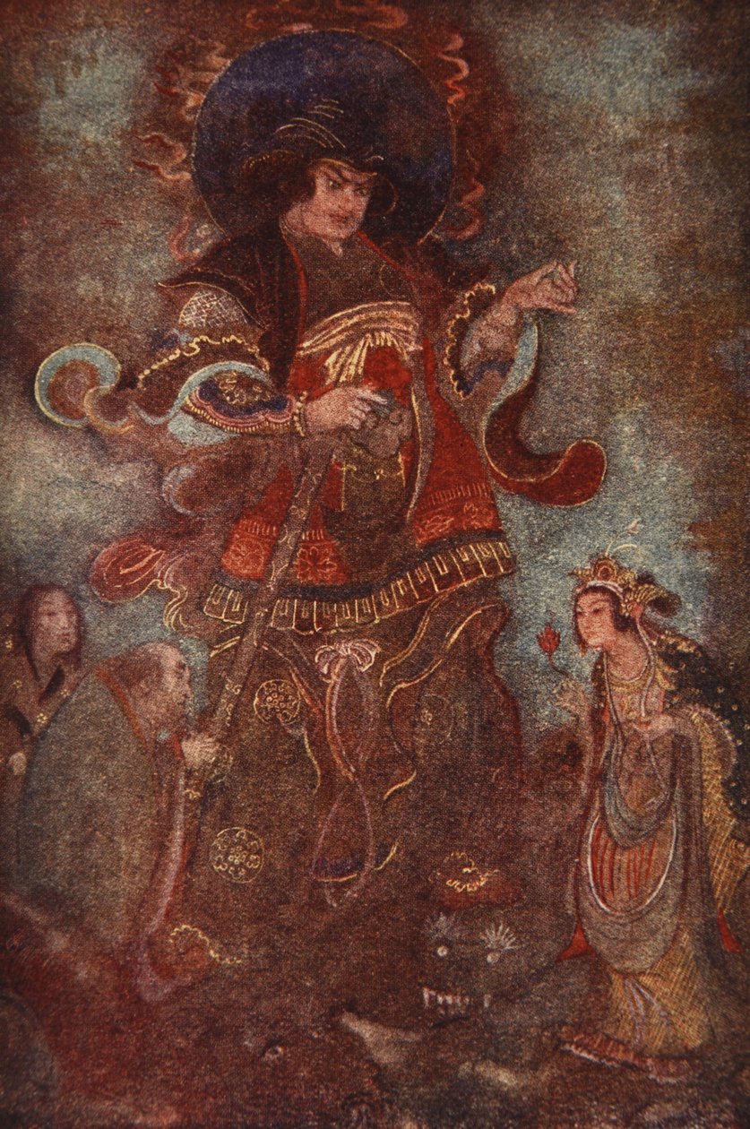Susa-no-o og Kushi-nada-hime, illustrasjon fra 