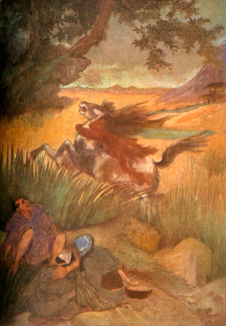 'The Kappa and his Victim', 1912. av Evelyn Paul
