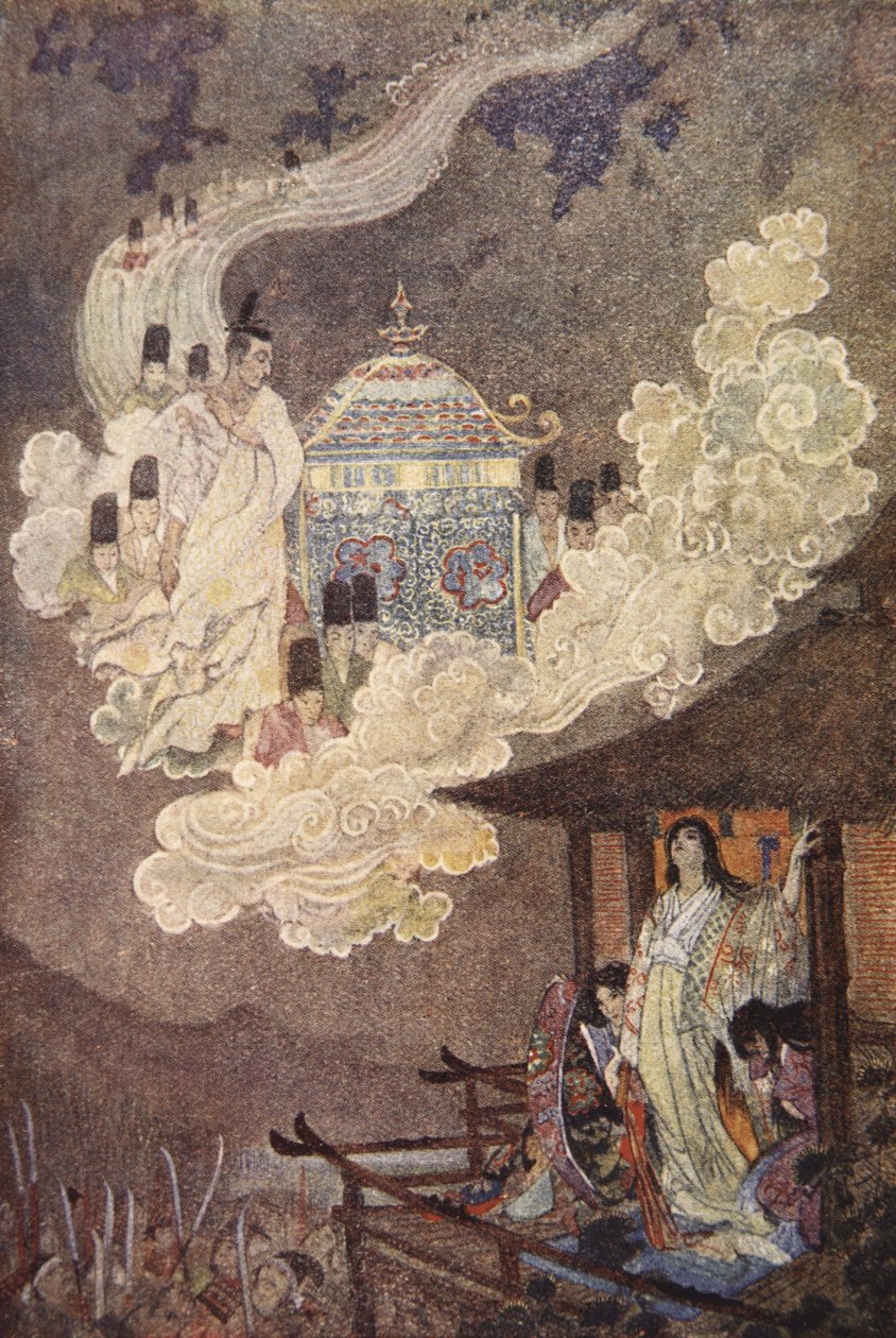 Månefolket krever Lady Kaguya, illustrasjon fra 