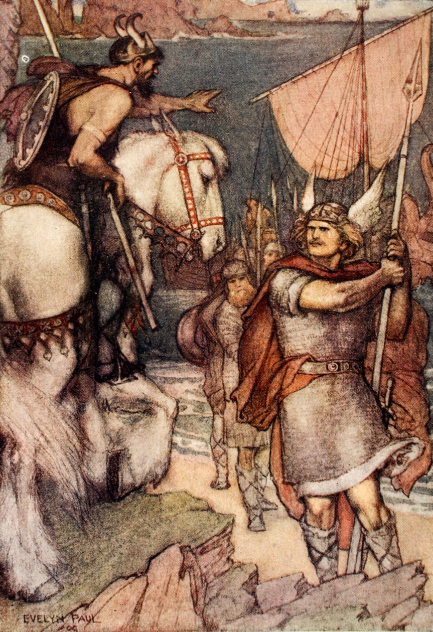 Warden utfordrer Beowulf av Evelyn Paul