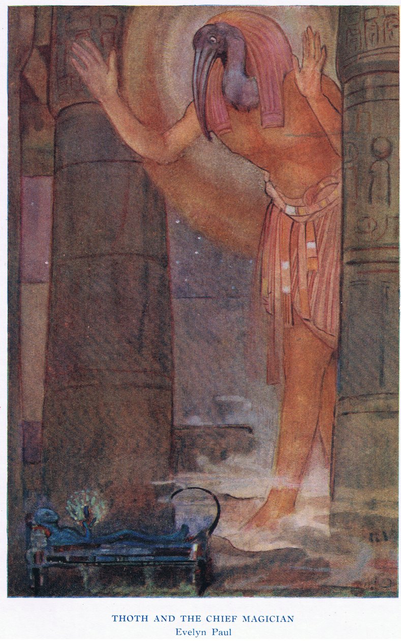 Thoth og sjefmagikeren, illustrasjon fra 