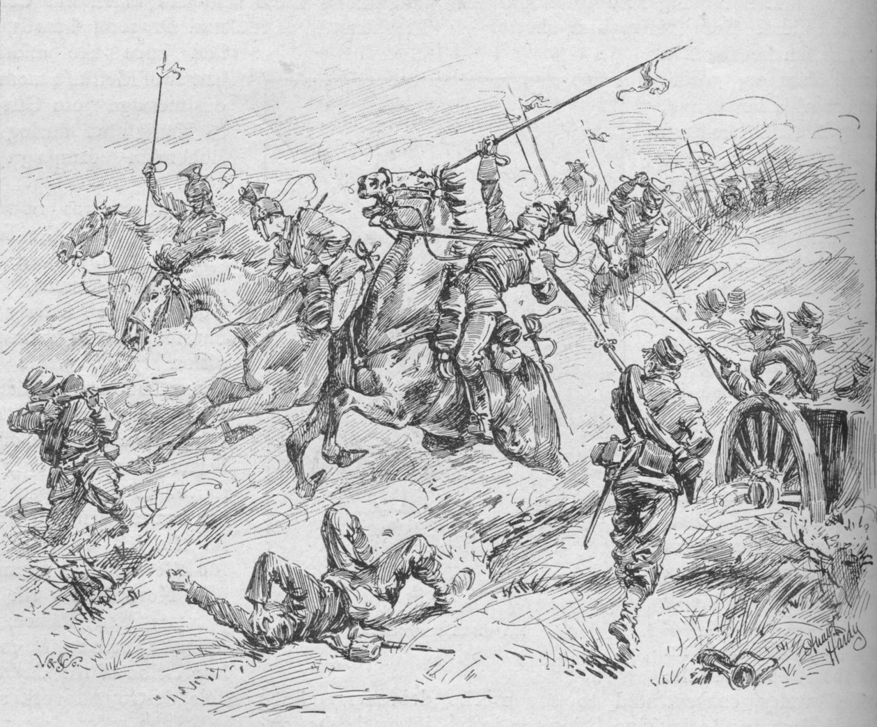 Anklagen for den 16. Uhlans, 1902 av Evelyn Stuart Hardy