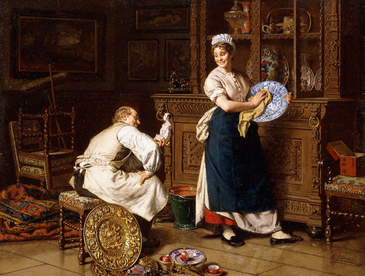 Vårrengjøring, 1876 av Evert Jan Boks