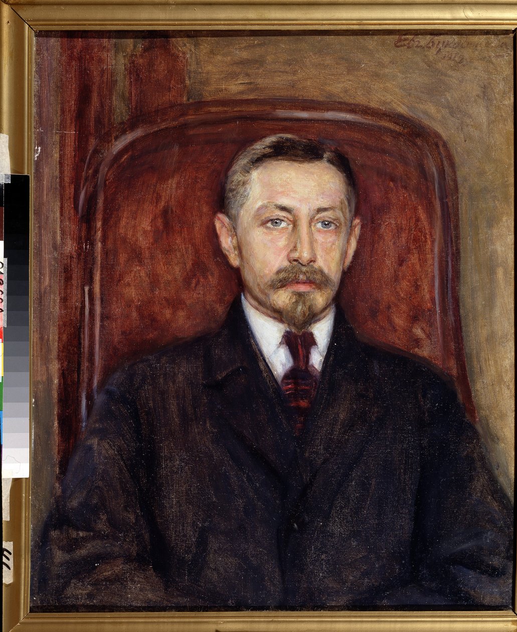 ""Portrett av forfatteren Ivan A. Bunin (1870-1953)"" Maleri av Evgeni Iosifovich Bukovetsky (1866-1948) 1919 State Art Museum, Odessa av Evgeniy Iosipovich Bukovetsky