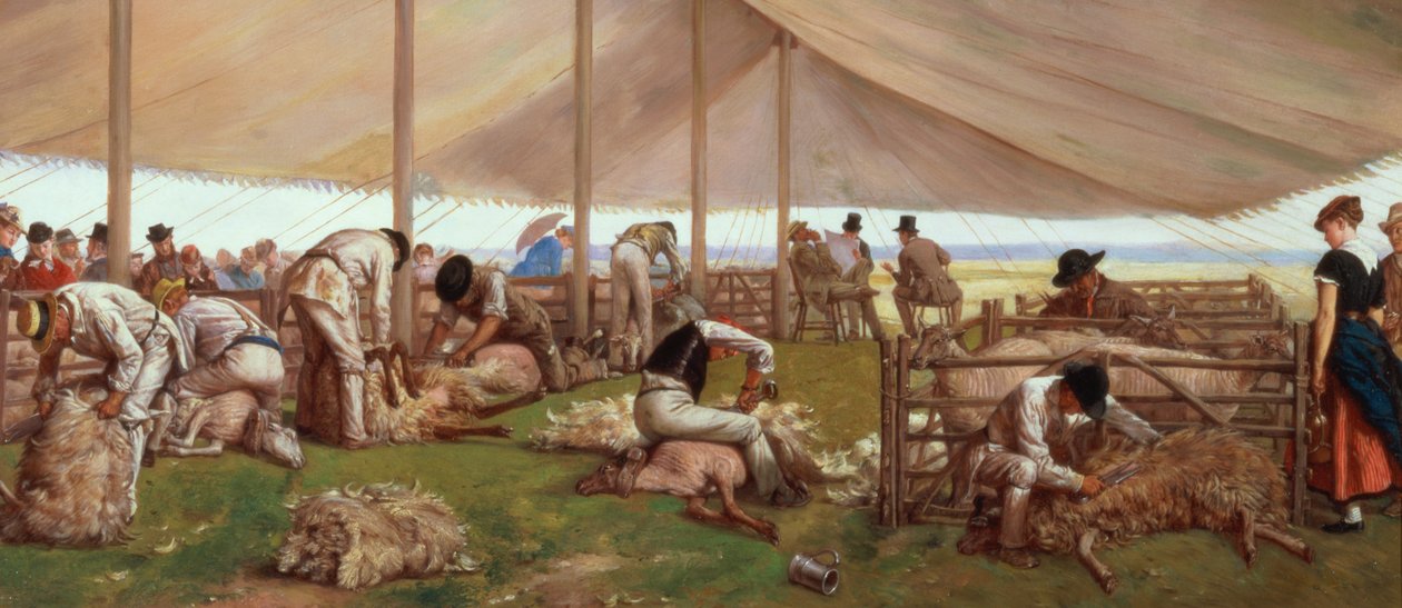 Saueklippekampen, 1875 av Eyre Crowe