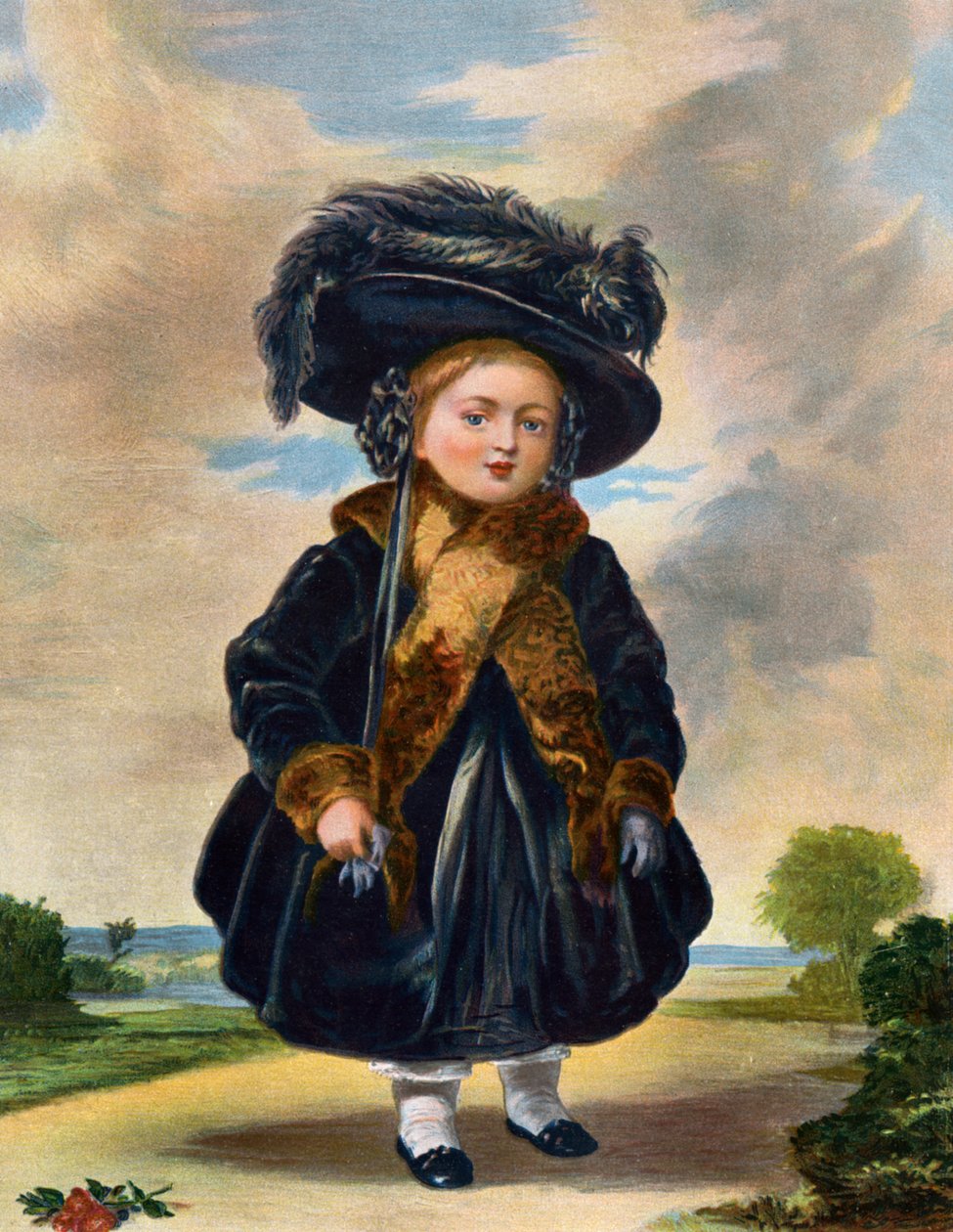 Dronning Victoria 1819-1901 i en alder av fire år, 1800-tallet. av Eyre and Spottiswoode