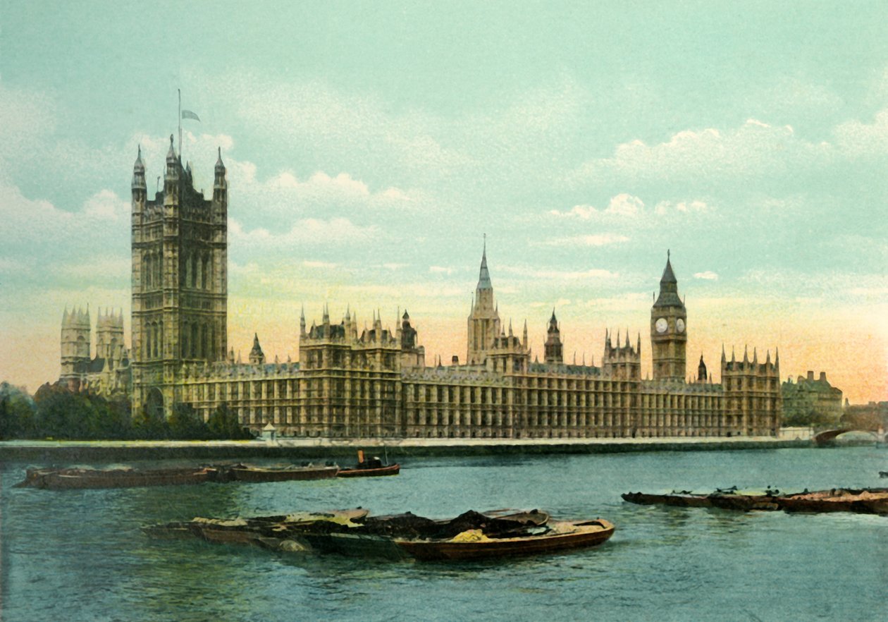 The Houses of Parliament, ca 1900-tallet. av Eyre and Spottiswoode