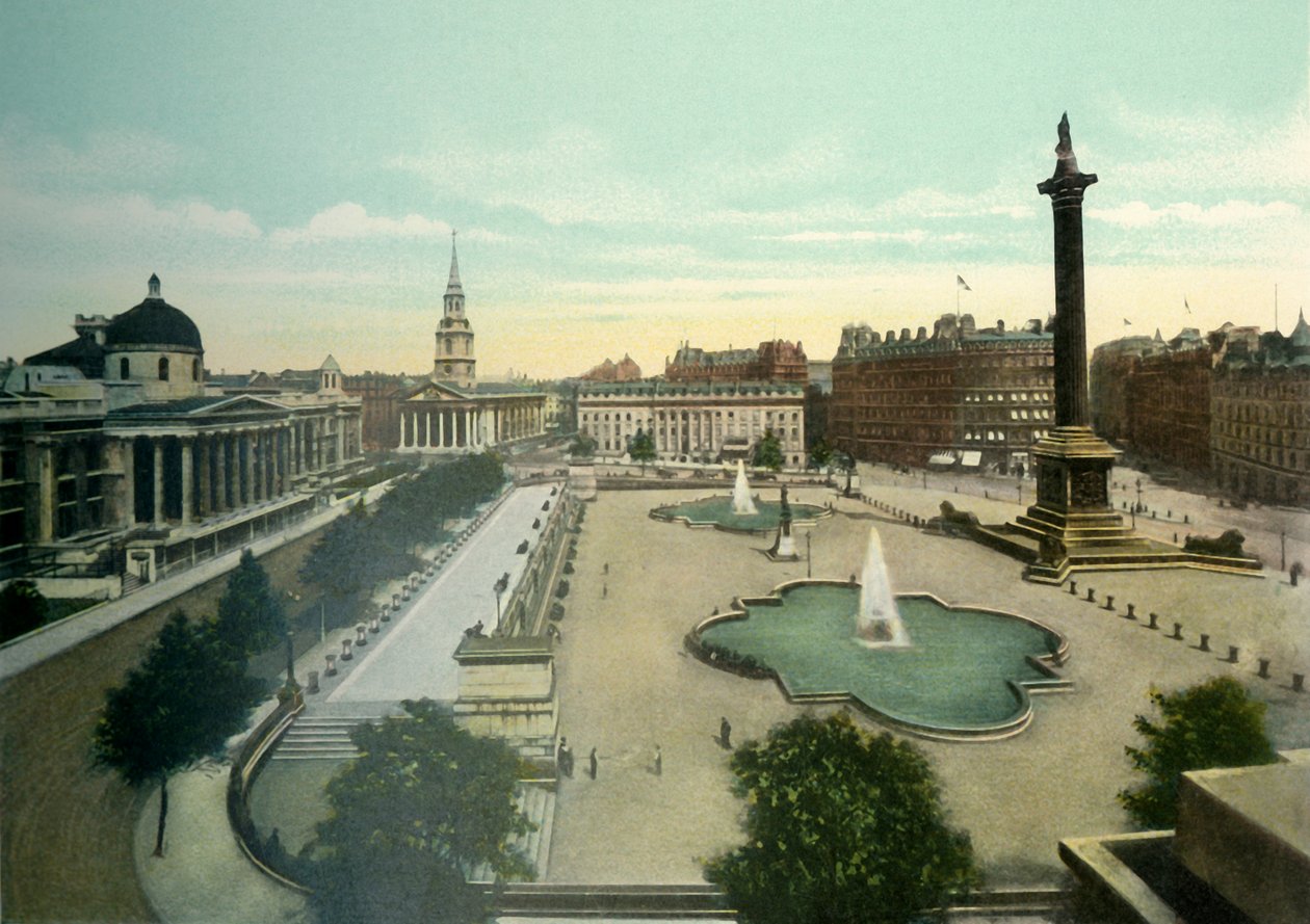 Trafalgar Square, ca 1900-tallet. av Eyre and Spottiswoode