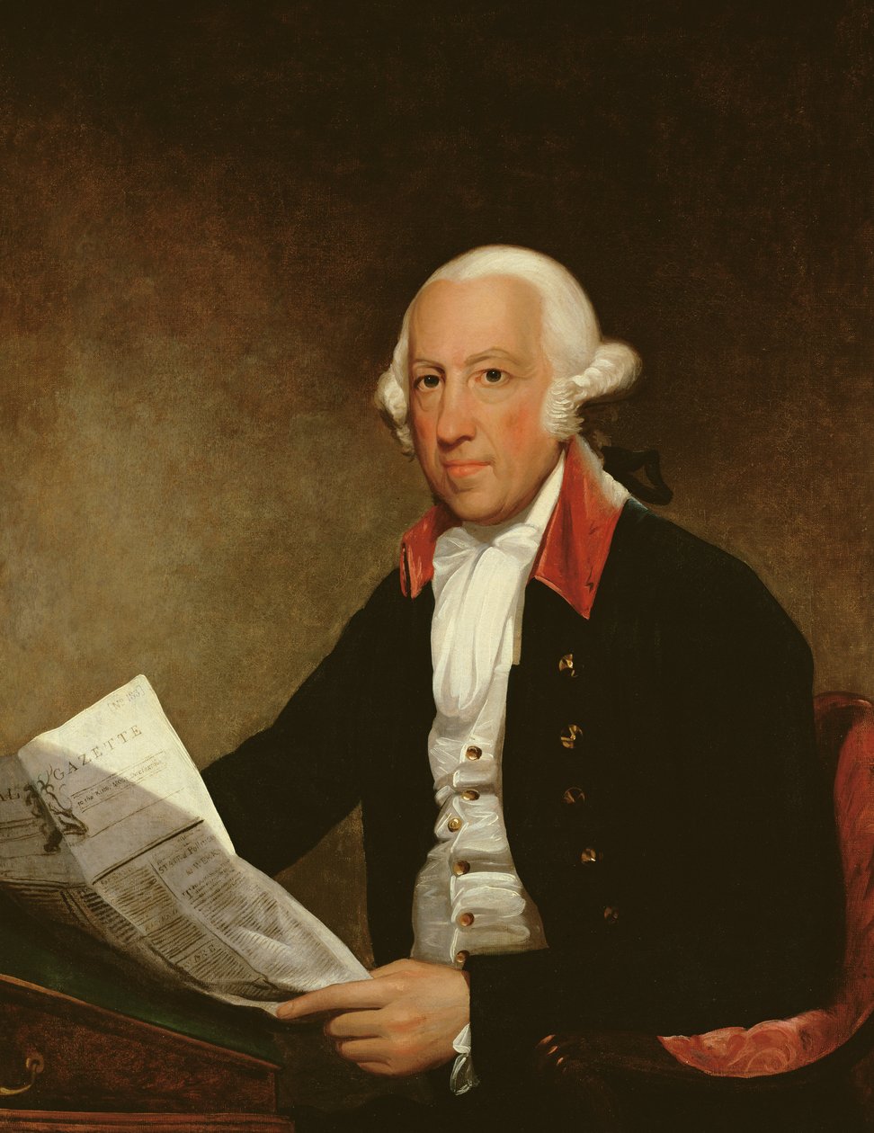 Portrett av James Rivington etter et maleri av Gilbert Stuart (1755-1828), 1806 av Ezra Ames