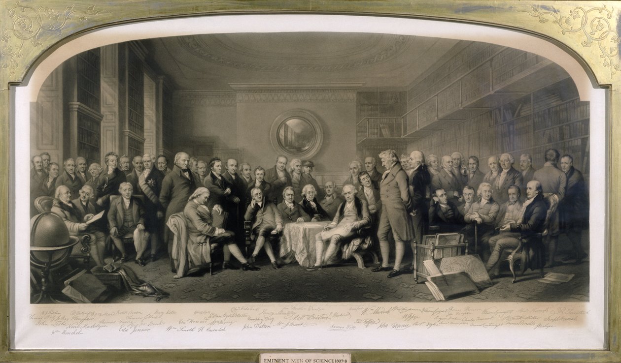 Eminent Men of Science, 1807-08, samlet i biblioteket til Royal Institution, 4. juni 1862 av F and Walker, William Skill