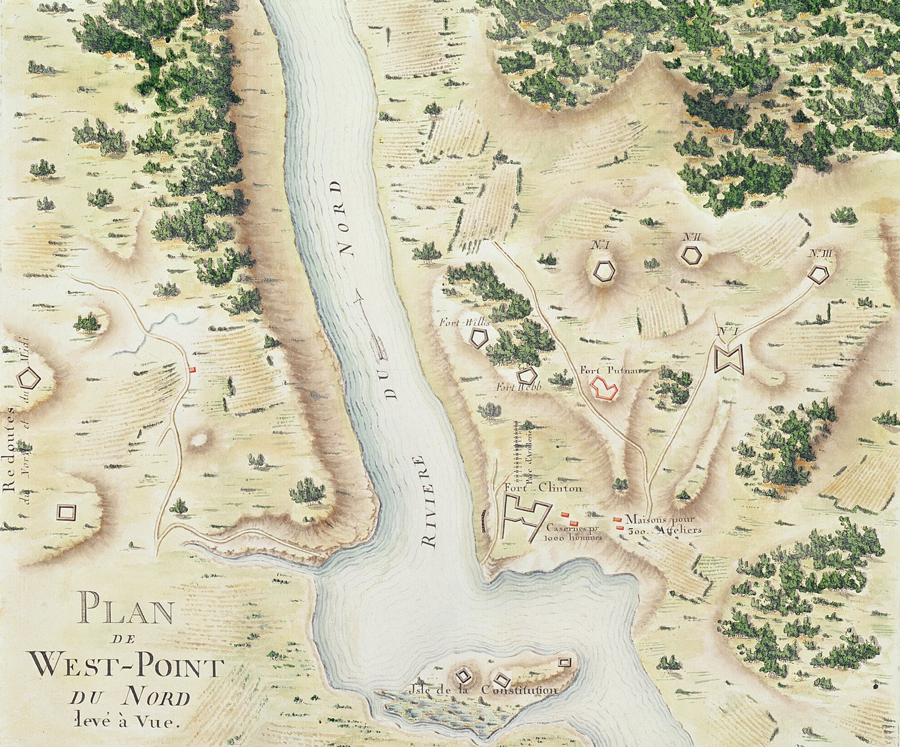 Kart over North West-Point, Virginia, fra 