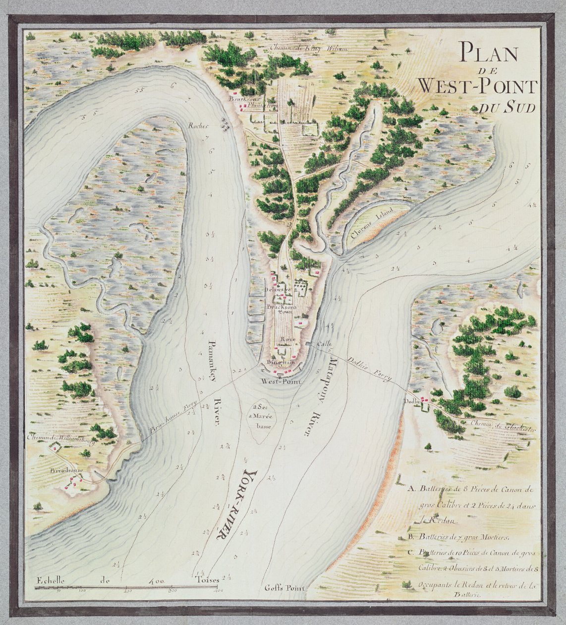 Kart over South West-Point, Virginia, fra 
