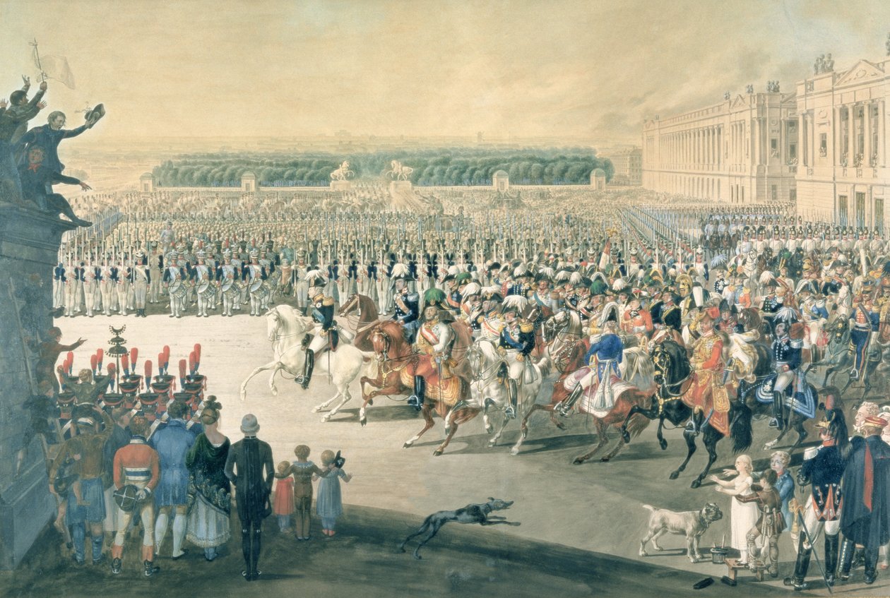 De allierte styrkenes marsj inn i Paris, 1815 av F. Malek